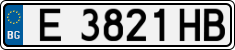 License plate of Bulgaria, Cars