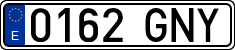 License plates of Spain, Ordinary (2000)