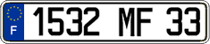 French license plate, FNI