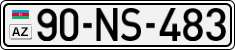 License plate of Azerbaijan, Cars