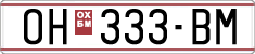 License plate of North Macedonia, Regular plates (1993)
