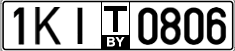 License plate Belarus, Transit plates (2004)