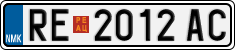 License plate of North Macedonia, Regular plates (2012)
