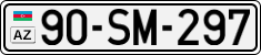 License plate of Azerbaijan, Cars