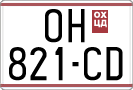 License plate of North Macedonia, Regular plates (1993)