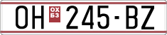 License plate of North Macedonia, Regular plates (1993)