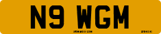 License plate of the United Kingdom, 1983 year system