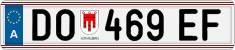 License plate of Austria, Regular plates