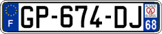 French license plate, SIV (ordinary)
