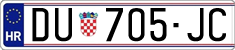 License plate of Croatia, Regular plates