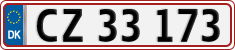 License plate of Denmark, Regular plates