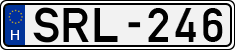 license plates of Hungary, Cars (1990)