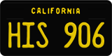 California, Vanity Plates