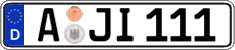 German license plate, Regular plates