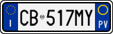 License plate of Italy, Cars (1994 year series)