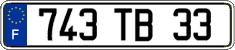 French license plate, FNI