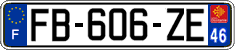 French license plate, SIV (ordinary)