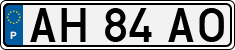 License plate of Portugal, Regular plates