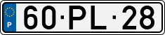 License plate of Portugal, Regular plates