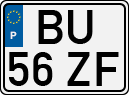 License plate of Portugal, Regular plates
