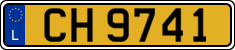 License plate of Luxembourg, 2003 year system