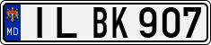 License plate of Moldova, Cars (1992)