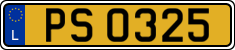 License plate of Luxembourg, 2003 year system