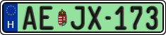 license plates of Hungary, Regular plates (2022)