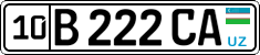 License plate of Uzbekistan, Private owners