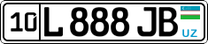 License plate of Uzbekistan, Private owners