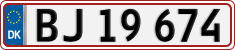 License plate of Denmark, Regular plates