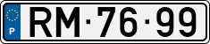 License plate of Portugal, Regular plates