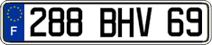 French license plate, FNI
