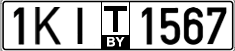 License plate Belarus, Transit plates (2004)