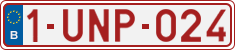 License plate of Belgium, Regular plates (2010)