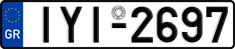 License plate of Greece, Cars
