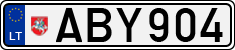License plate of Lithuania, Cars