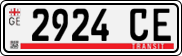 License plate of Georgia, Export transit plates