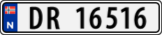 License plate of Norway, Cars
