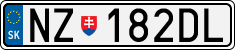 License plate of Slovakia, Cars