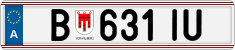 License plate of Austria, Regular plates
