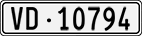 License plate of Switzerland, Cars