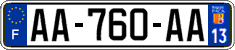 French license plate, SIV (ordinary)