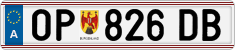 License plate of Austria, Regular plates