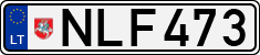 License plate of Lithuania, Cars