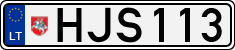 License plate of Lithuania, Cars