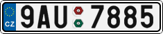 License plate of the Czech Republic, Cars (2001)