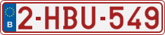 License plate of Belgium, Regular plates (2010)