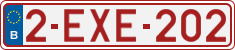 License plate of Belgium, Regular plates (2010)