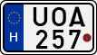 license plates of Hungary, Motorcycles (1990)